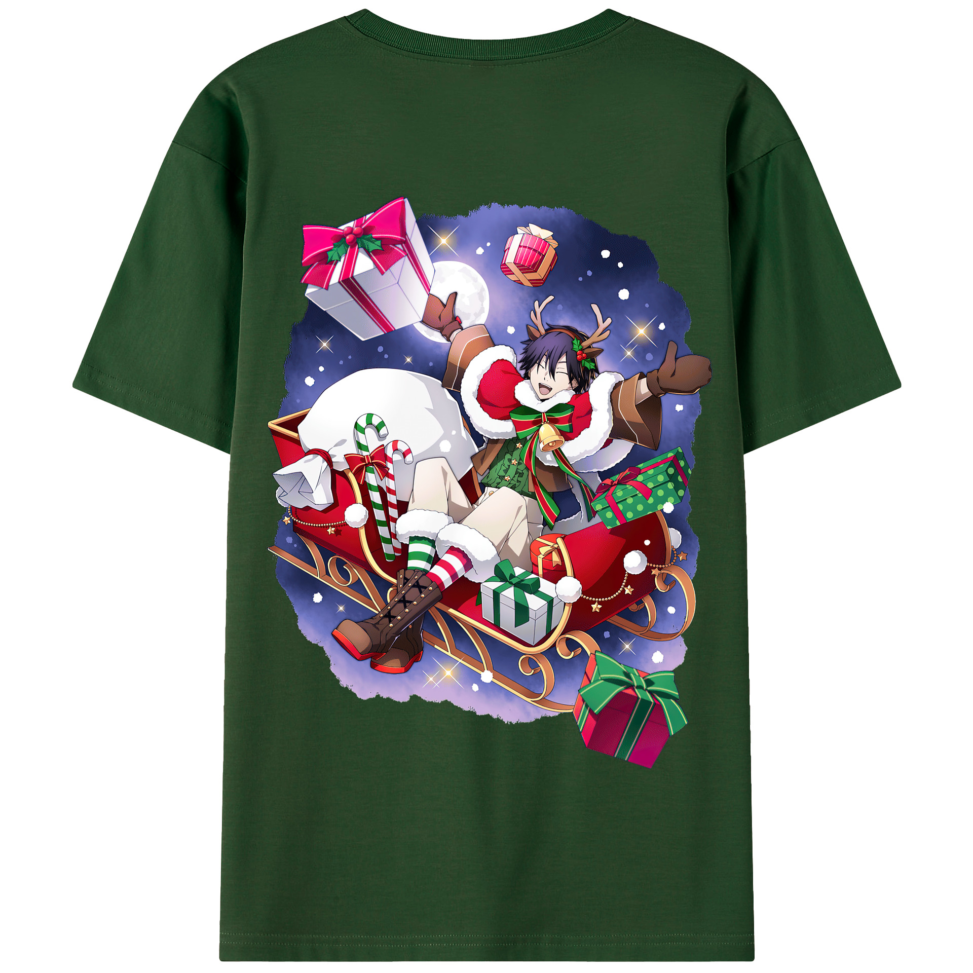 （画像用） 文豪ストレイドッグス Bungo Stray Dogs 綿100％半袖Tシャツ（背面プリント）